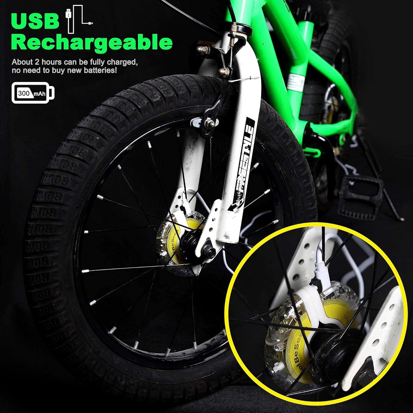 Rechargeable Bike Wheel Lights