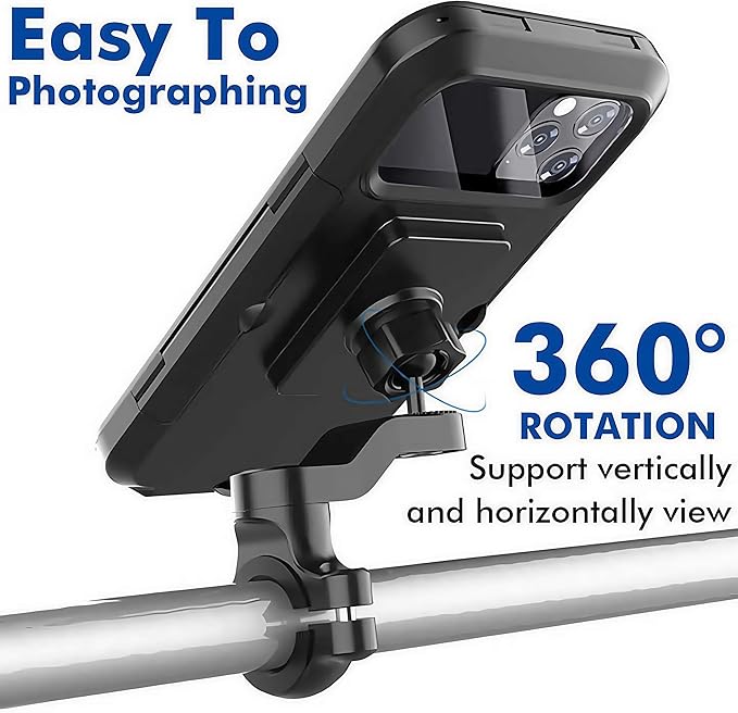 Waterproof Motorcycle Phone Mount Holder